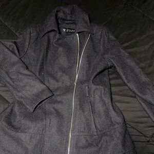 Guess Women's Dark Gray Trench Coat